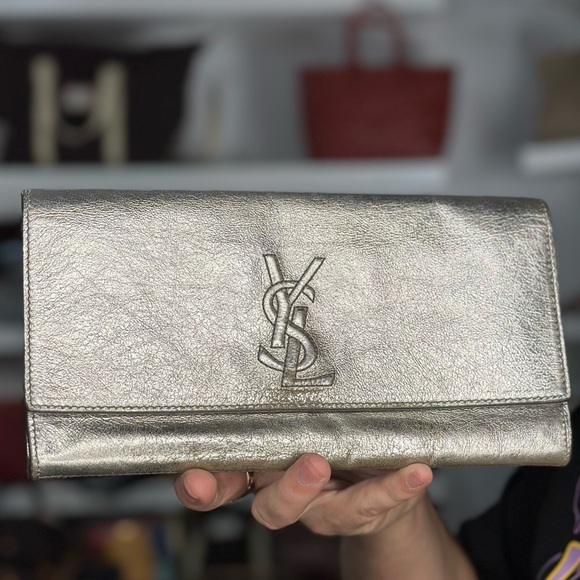 Yves Saint Laurent Handbags - YSL Metallic Clutch